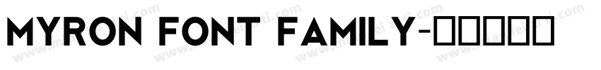 Myron Font Family字体转换